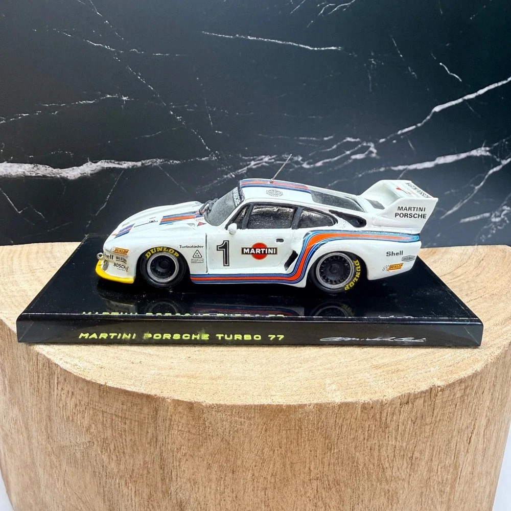 Michele Conti Martini Porsche Turbo 77 Race Car Model 1:43 White Metal